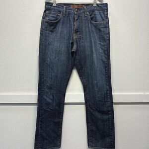 Agave Waterman Denim Jeans Dark Blue Men's Sz 32x30 Bad Zipper